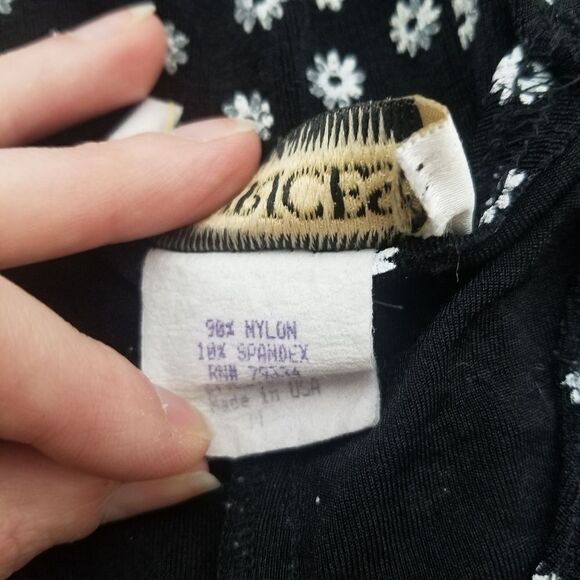 Vintage 90s y2k VSCO Maurices Slinky Floral Mini Skater Dress Md - Picture 6 of 6